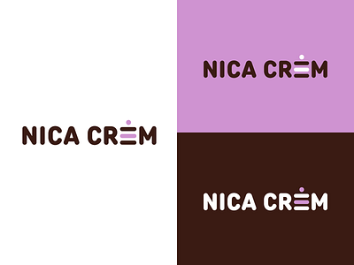 Branding - Nica Crem brand branding cake design logo logo design logotype