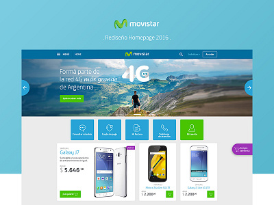 Home Movistar / Telefónica home movistar responsive shop store user experience ux