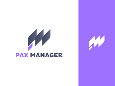 Paxmanager brand brand identity data logo logo design