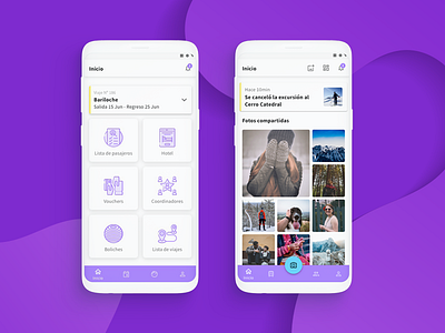 Pax Manager App android app egresados photos trip turismo ui ux viaje