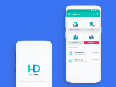 HolaDoc App ambulance android app health healthcare ui ux