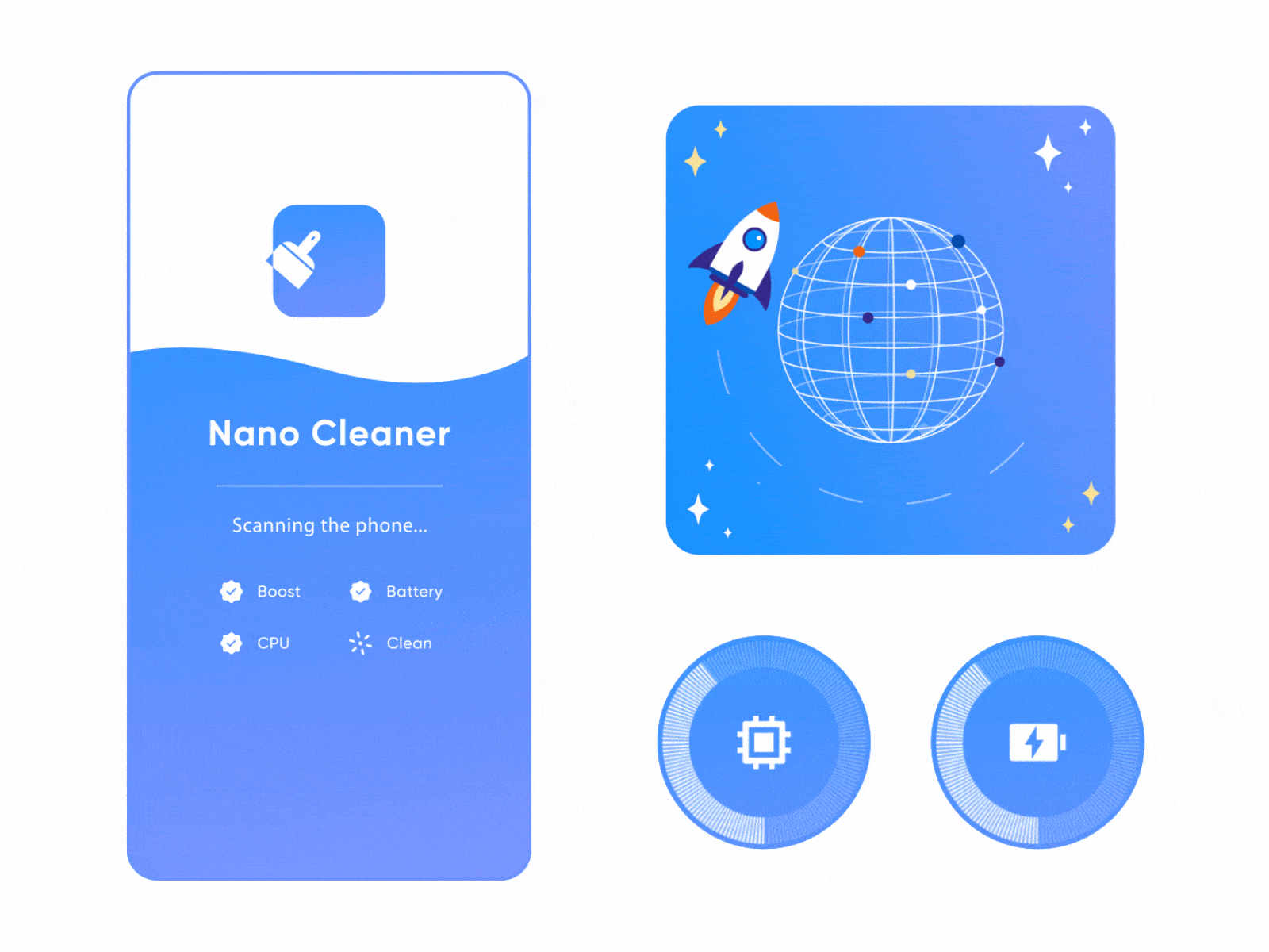 Cleaning process and loading 2d animation animation animation 2d app cleaner cleaning clear gif gif animation json loading lottie mobile motion motion graphics process ui