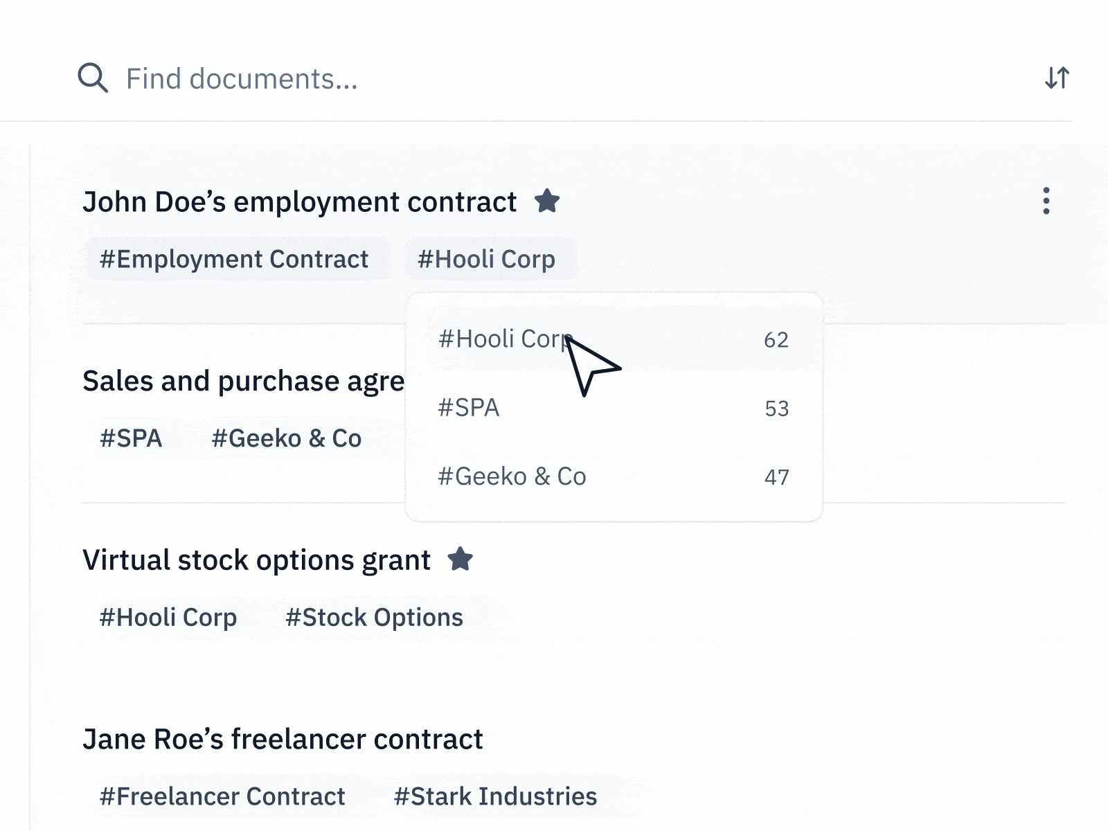 Documents directory - Agreez 2d animation animation animation 2d contract directory document editor explain feature gif gif animation interface motion motion graphics product ui ux