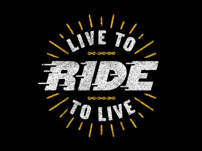 Live to Ride, Ride to Live bikeshop ride shirt