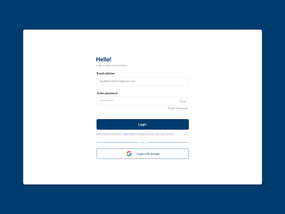 Login- Web page design figma google login signin signup simpleui ui uidesign ux web xd