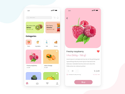 Grocery Ui app design grocery app ui design