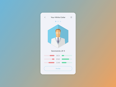 Choose Your White Collar UI Motion animated animation app interaction mobile motion motion design transition ui ux