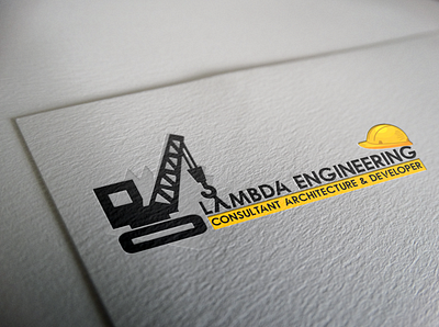 Lamda Engineering logo design icon illustration logo