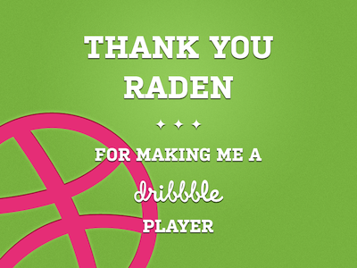 Debut: Thank You For The Invite @raden first green invitation raden thank you