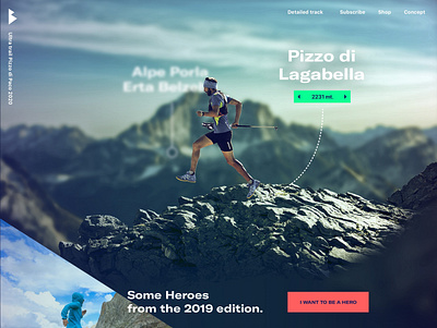 Trail running landing page trail running ui ux website