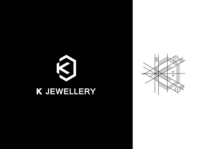 K Jewellery blackandwhite blacklogo branding design diamond diamond logo dribbble flat icon ilustration jewellery jewellery shop k kletter klogo shop vector