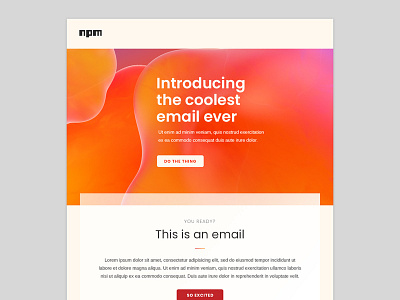 npm email branded mock-up