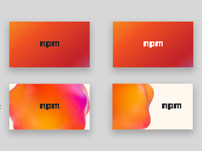 npm business card options