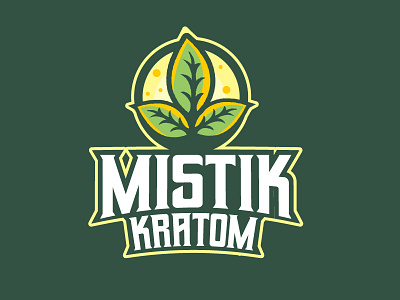 Kratom drugs logotype vector