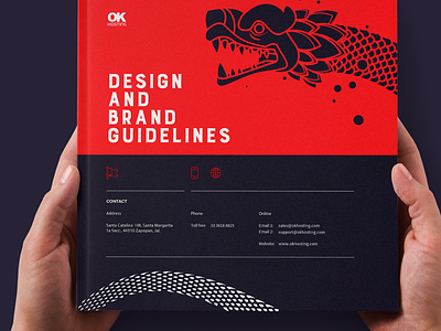 OK Hosting - Rebranding branding design dragon illustration logotype mexico mythology ui ux vector