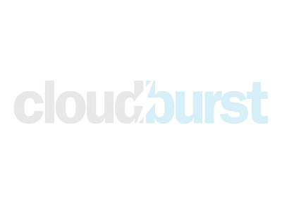 Cloudburst cloudburst logo typography