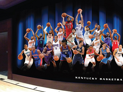 NBA Wall Wrap basketball kentucky locker room nba rupp arena university of kentucky zipie