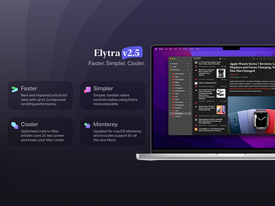 Elytra v2.5 Launch Banner app banner design illustration macos