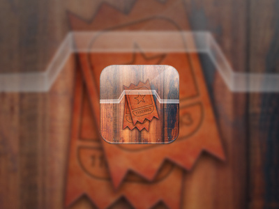 Appicon app icon ios iphone ipod paper texture ticket wood