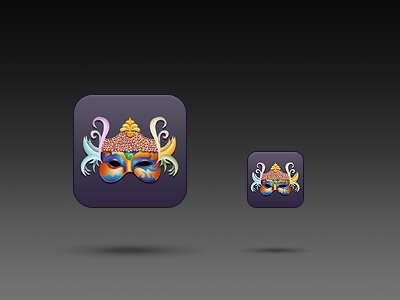 ★ app appicon carnival carnival mask icon ios iphone iphone4 mask retina