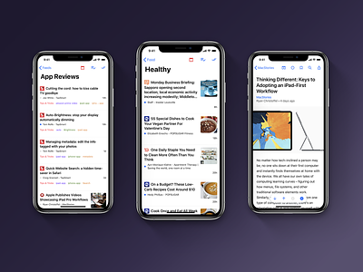 Elytra v1.2 is up on the AppStore feed gradient ios iphone light native reader rss shadows theme