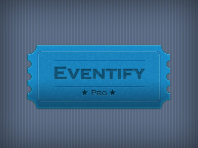 Eventify Pro blue cardboard event eventify patterns star texture ticket