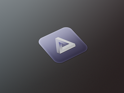 ☕ App Icon @2x app icon appicon application icon ios iphone penrose retina subtle triangle