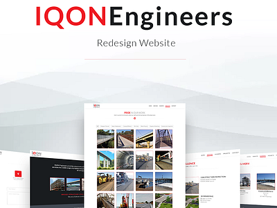 IQON Engineers Website Redesign architecture civil construct engineers iqon redesign ui ux website