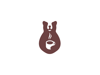 bear coffee logo design