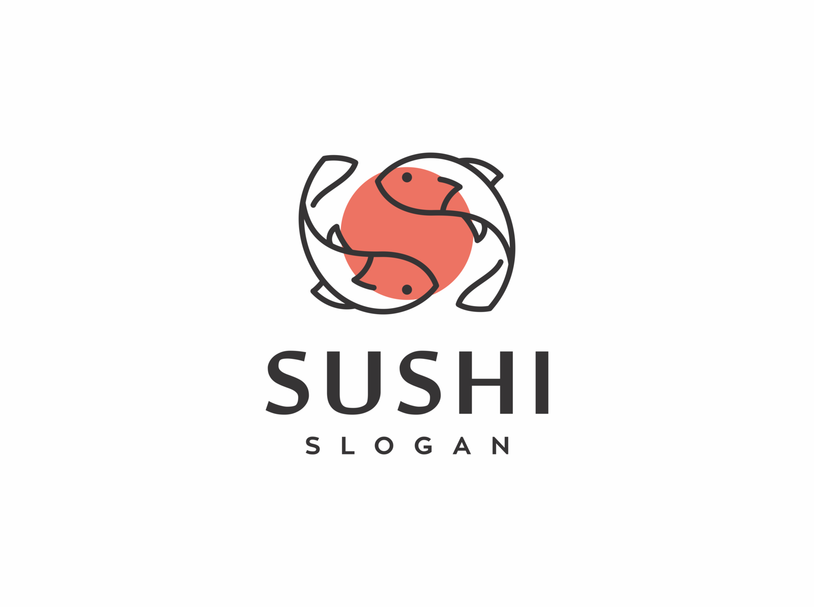 sushi logo design by Genetypeco on Dribbble