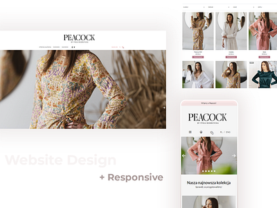 PEACOCK Online Shop Design