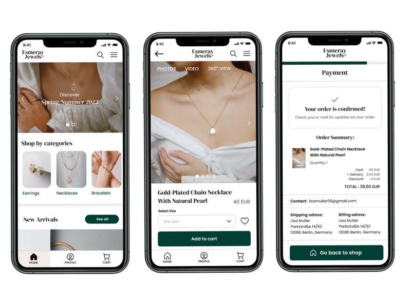 UX/UI Design of a Jewelry E-commerce Platform by Klaudia Kownacka on ...