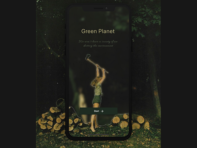 Earth Day app art colorful design eartday eartday earth day green mobile app mobile ui simple ui