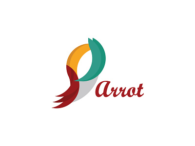 Parrot Logo branding design flat icon idea iconic logo identity illustration logo logo 2d logo alphabet logo design type typography vector