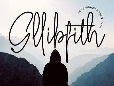 Gllibfith Font branding elegant font identity lettering logo script typography vector watermark