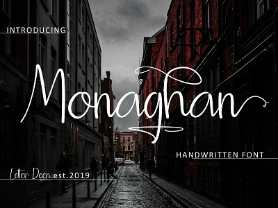 Monaghan Font branding branding font elegant font handwritten font identity illustrator invitation font lettering script font typography vector watermark font wedding font
