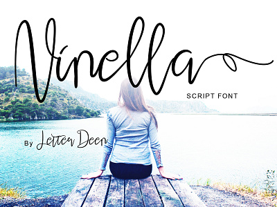 Ninella Script Font branding design elegant handwritten font identity illustrator invitation font lettering logo typography vector