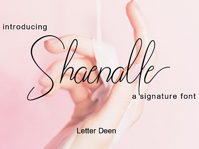 Shaenalle Font branding branding font design font handwritten font identity invitation font lettering typography vector