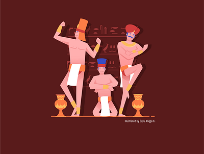 Anciet Egypt Fitness Contest ancient egypt egypt flat flat illustration flatdesign illustration illustrator ui uiux web