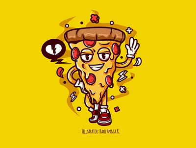 Pizza Boy artwork branding design flat illustration flatdesign illustration illustration art vector vector art vector artwork