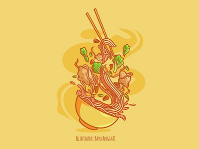 Mie Ayam By Bayu Angga K On Dribbble