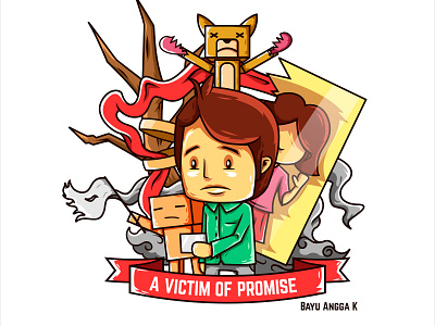 A Victim Of The Promise anime art art direction artist artwork cartoon demon feels happy icon icon artwork illustration line art line art logo love vector vector art vector artwork