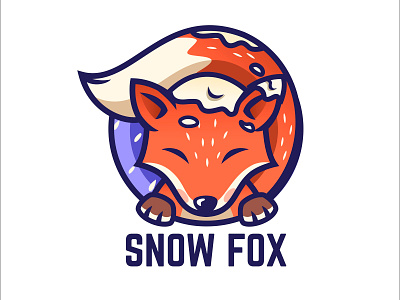 Snow Fox art art direction artwork cartoon design icon icon a day icon artwork illustration line art line art logo logo logo 2d love vector vector art vector artwork