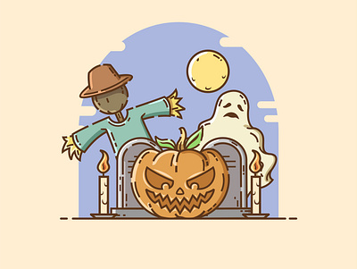 Hallowen Pumpkin halloween halloween design horror horror art icon icon artwork illustraion line art line art logo pumpkin vector vector art vector artwork vector illustration