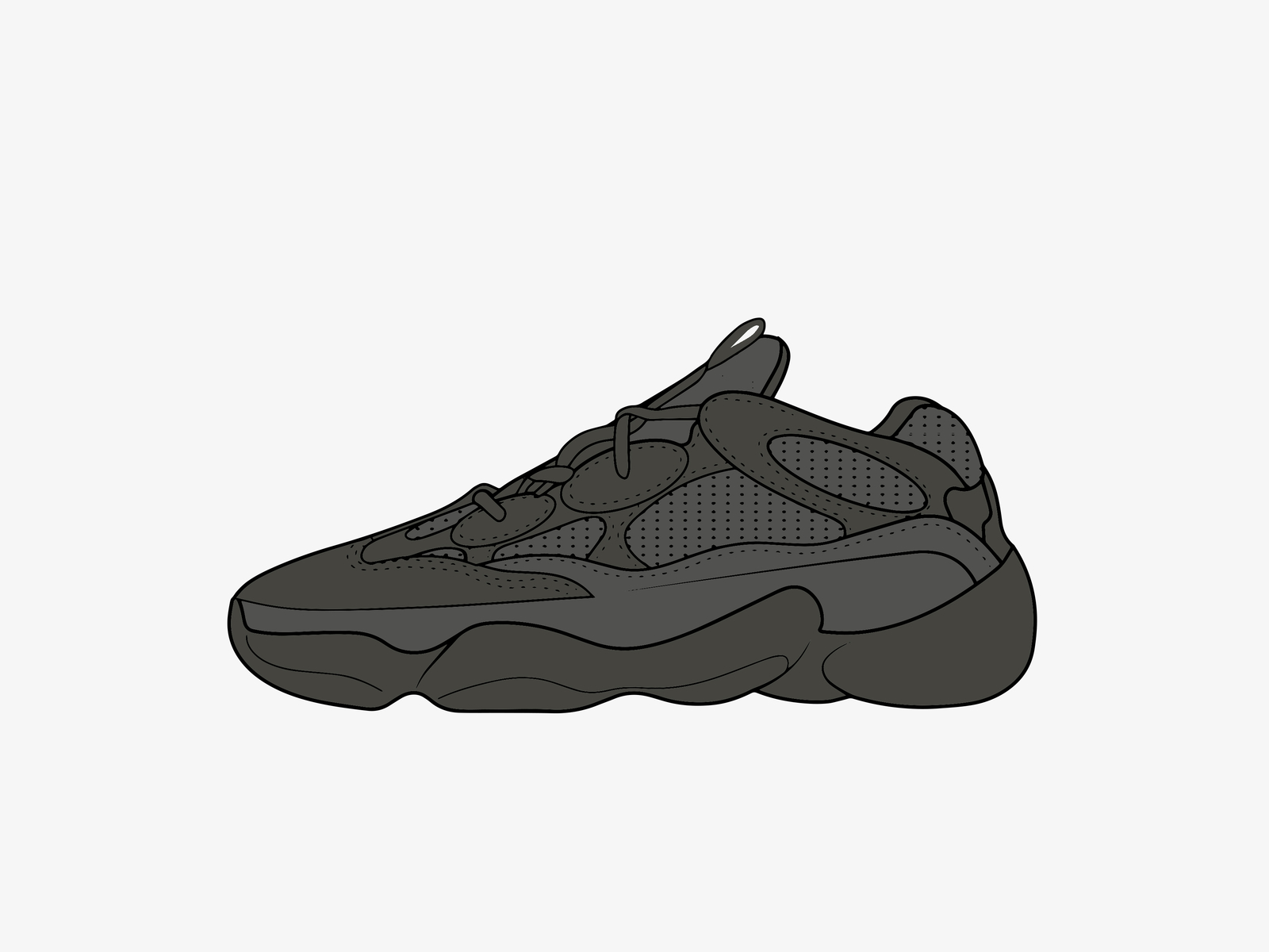 Yeezy 500 hot sale drawing