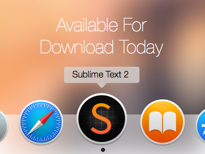 Sublime Text 2 icon Yosemite Redesign icon redesign yosemite