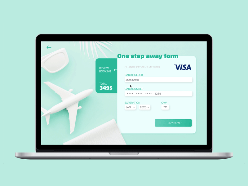 Daily UI: 002 Credit Card Checkout