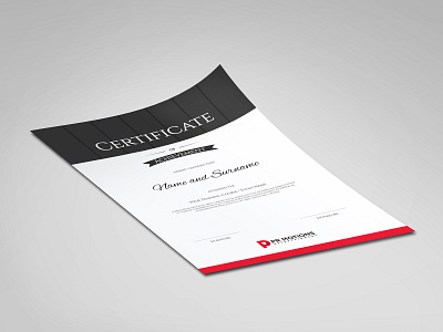 Certificate Of Achievement Branding Design