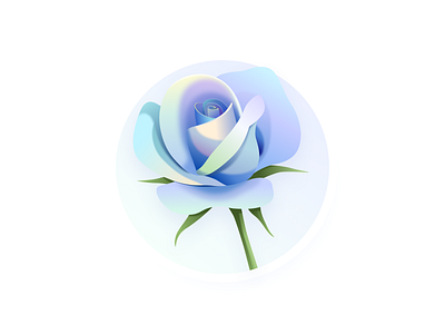 Colored roses design icon illustration ui