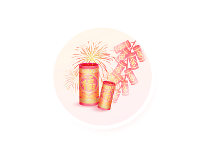 Firecracker design icon illustration ui